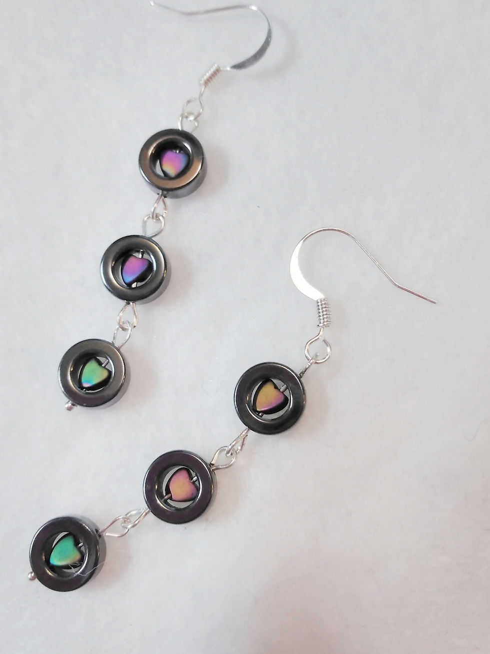 Thumbnail: Hearts N Hematite Earrings | Earth's Natural Art and Jewelry