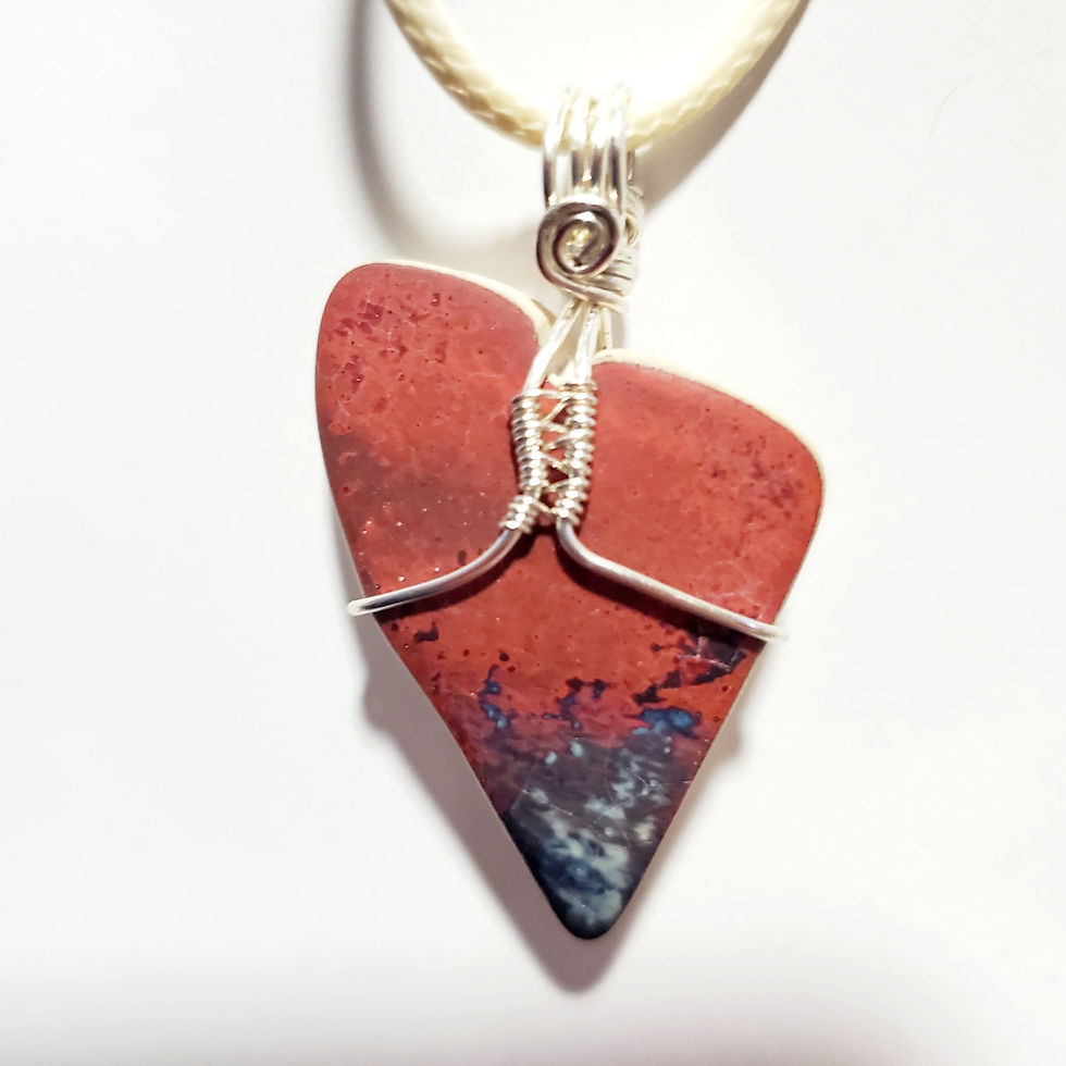 Thumbnail: Red Heart Ceramic Pendant | Jewelry | Maryland