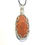 Thumbnail: Coral Fossil Wire Weaved Pendant