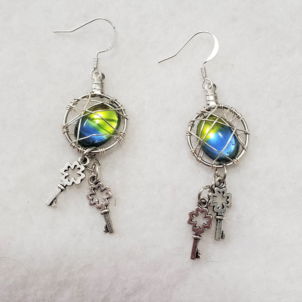 Thumbnail: I Hold the Key to My Heart | Girl Power Earrings