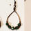 Thumbnail: 5 Green Gem Copper Teardrop Earrings