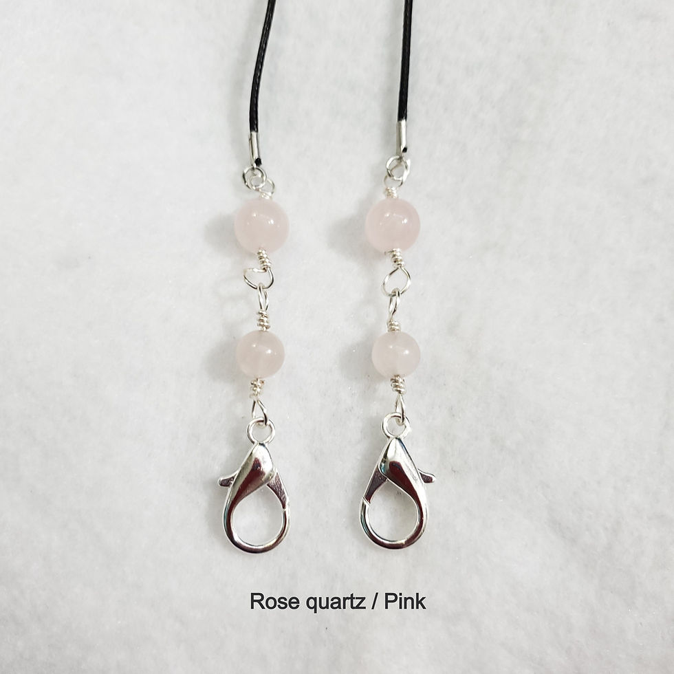 Thumbnail: Gemstone Mask Holder | Face Mask Neck Chains