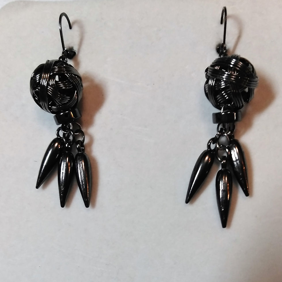 Thumbnail: Solid Gun Metal | Earrings | THE NEW GREATNESS | Earrings | Jewelry