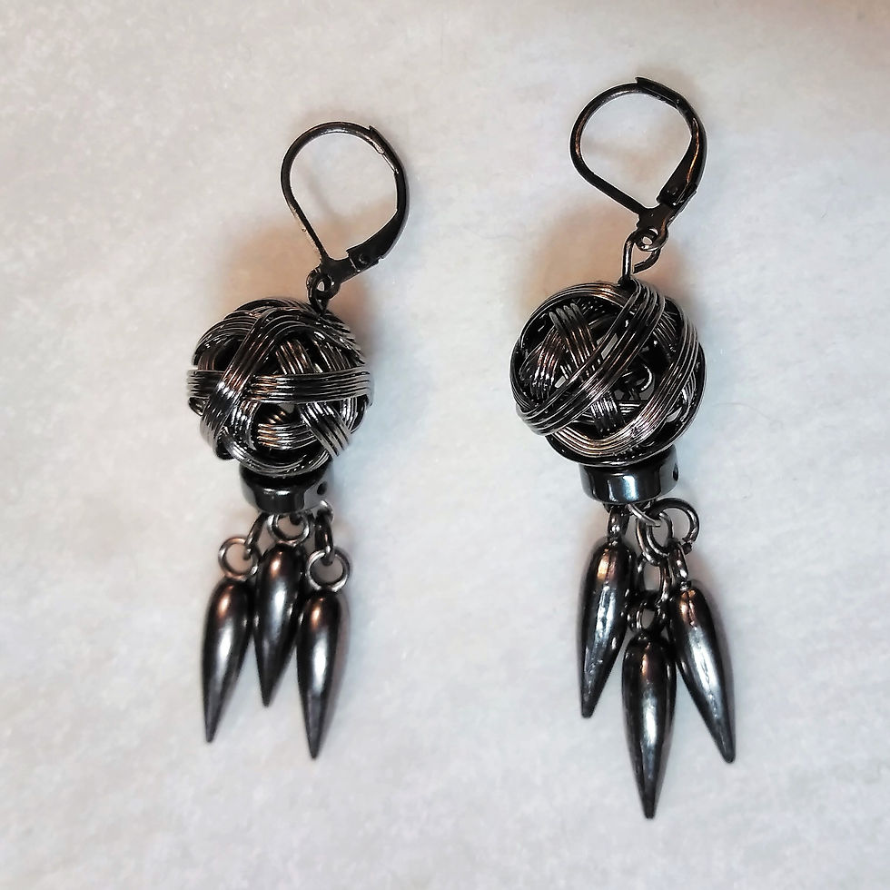 Thumbnail: Solid Gun Metal | Earrings | THE NEW GREATNESS | Earrings | Jewelry