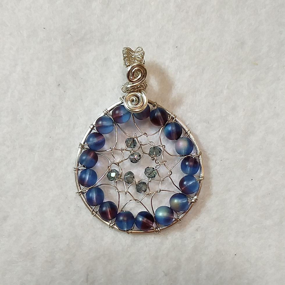 Thumbnail: Purple Dream Catcher Pendant
