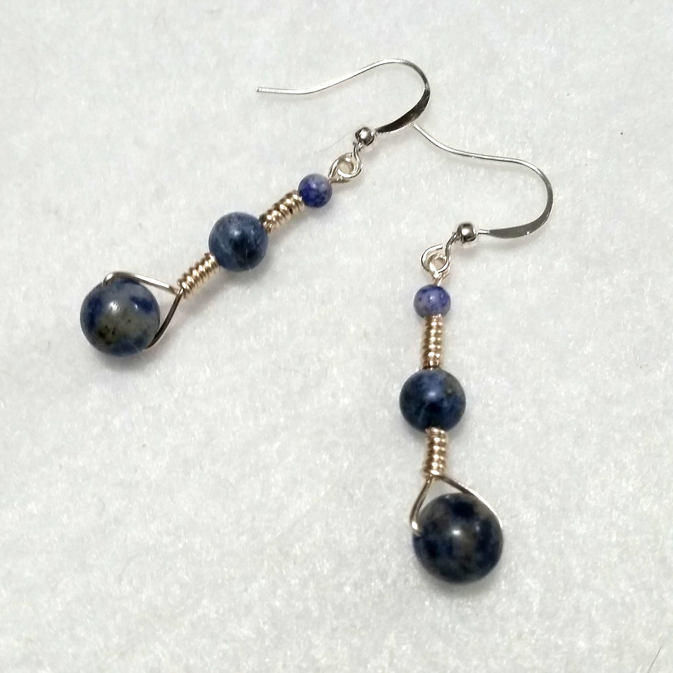 Thumbnail: Calming Gemstone Earrings | Sodalite