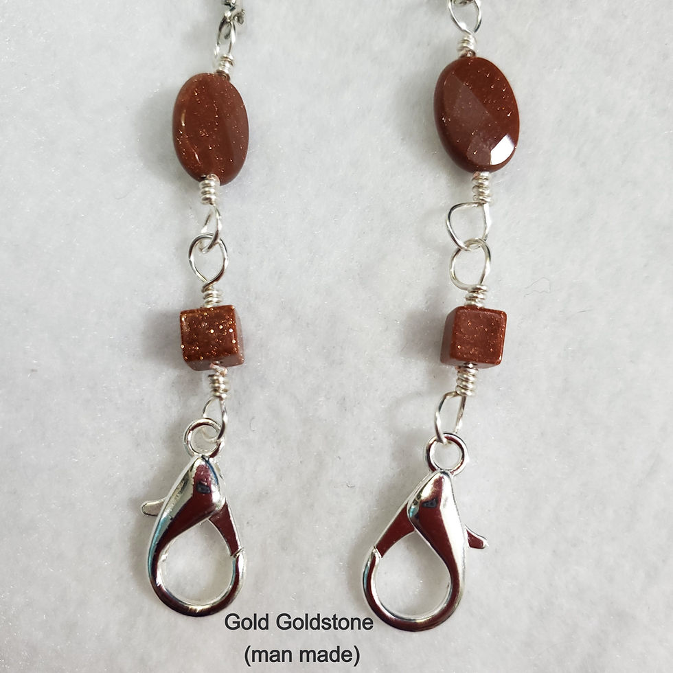 Thumbnail: Gemstone Mask Holder | Face Mask Neck Chains