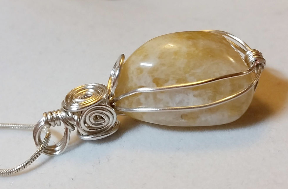 Thumbnail: Patuxent River Stone | Wire Wrapped Pendant | Maryland State Gem