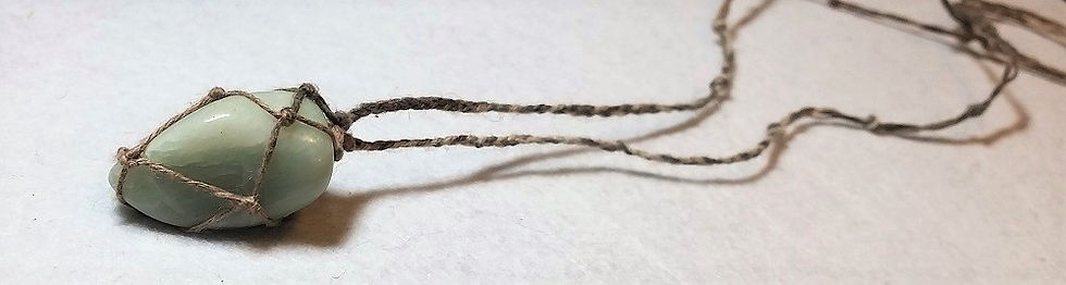 Thumbnail: Amazonite Adjustable Hemp Necklace