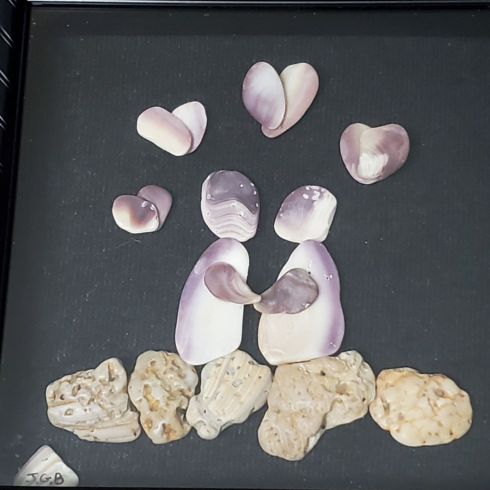 Thumbnail: 1st Kiss | Shell Wall Art