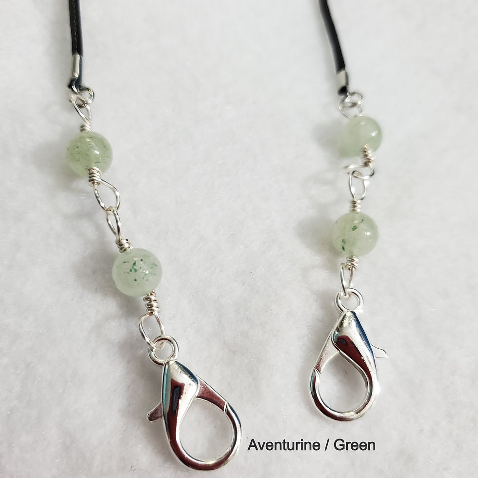 Thumbnail: Gemstone Mask Holder | Face Mask Neck Chains