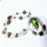 Beetle Czech Glass Necklace