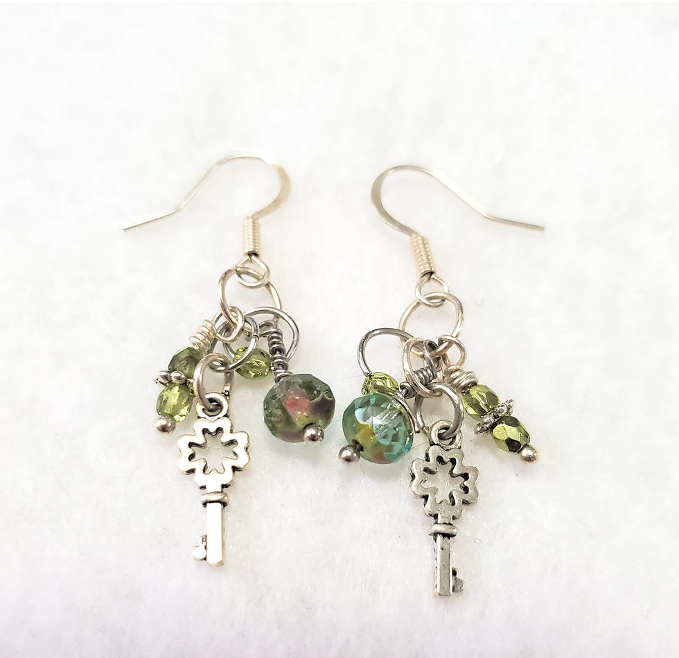 Lightweight Key to my Heart Belongs to me Earrings