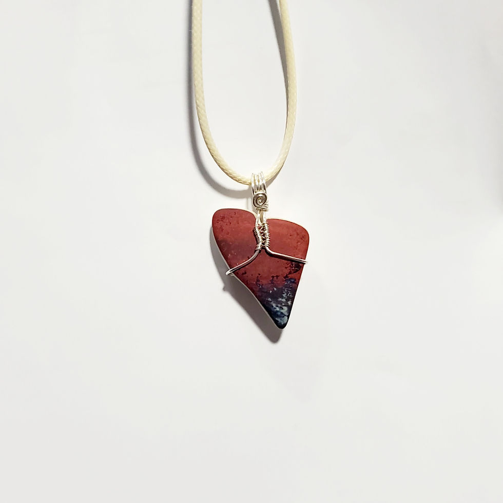 Thumbnail: Red Heart Ceramic Pendant | Jewelry | Maryland