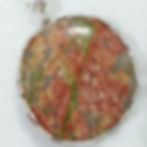 Unakite Wire Wrapped Pendant