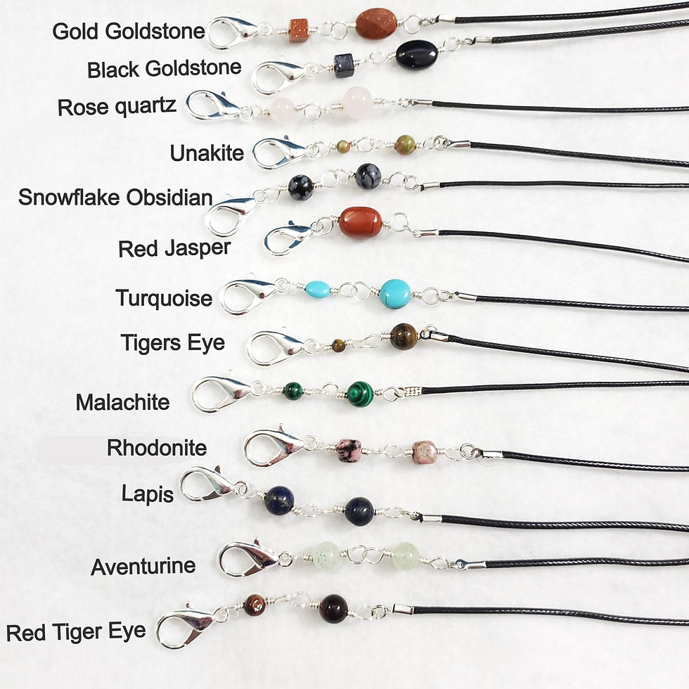 Thumbnail: Gemstone Mask Holder | Face Mask Neck Chains