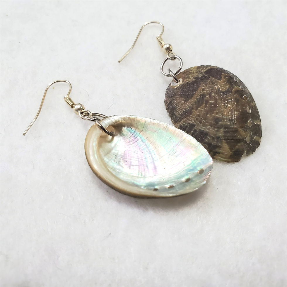 Thumbnail: Abalone Seashell Earrings