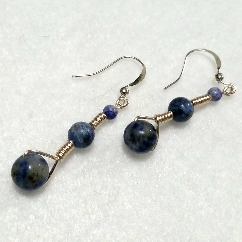 Thumbnail: Calming Gemstone Earrings | Sodalite