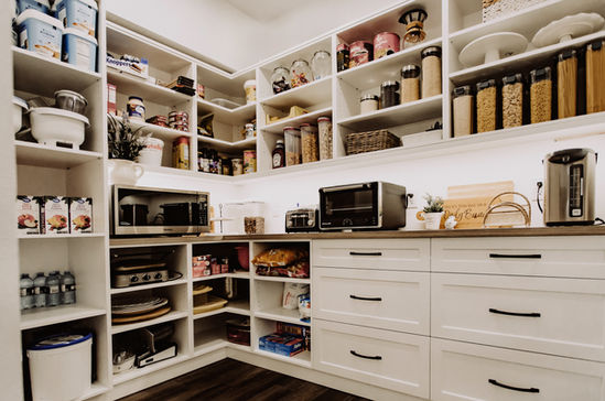 custom cabinet pantry room with kitchen cabinets