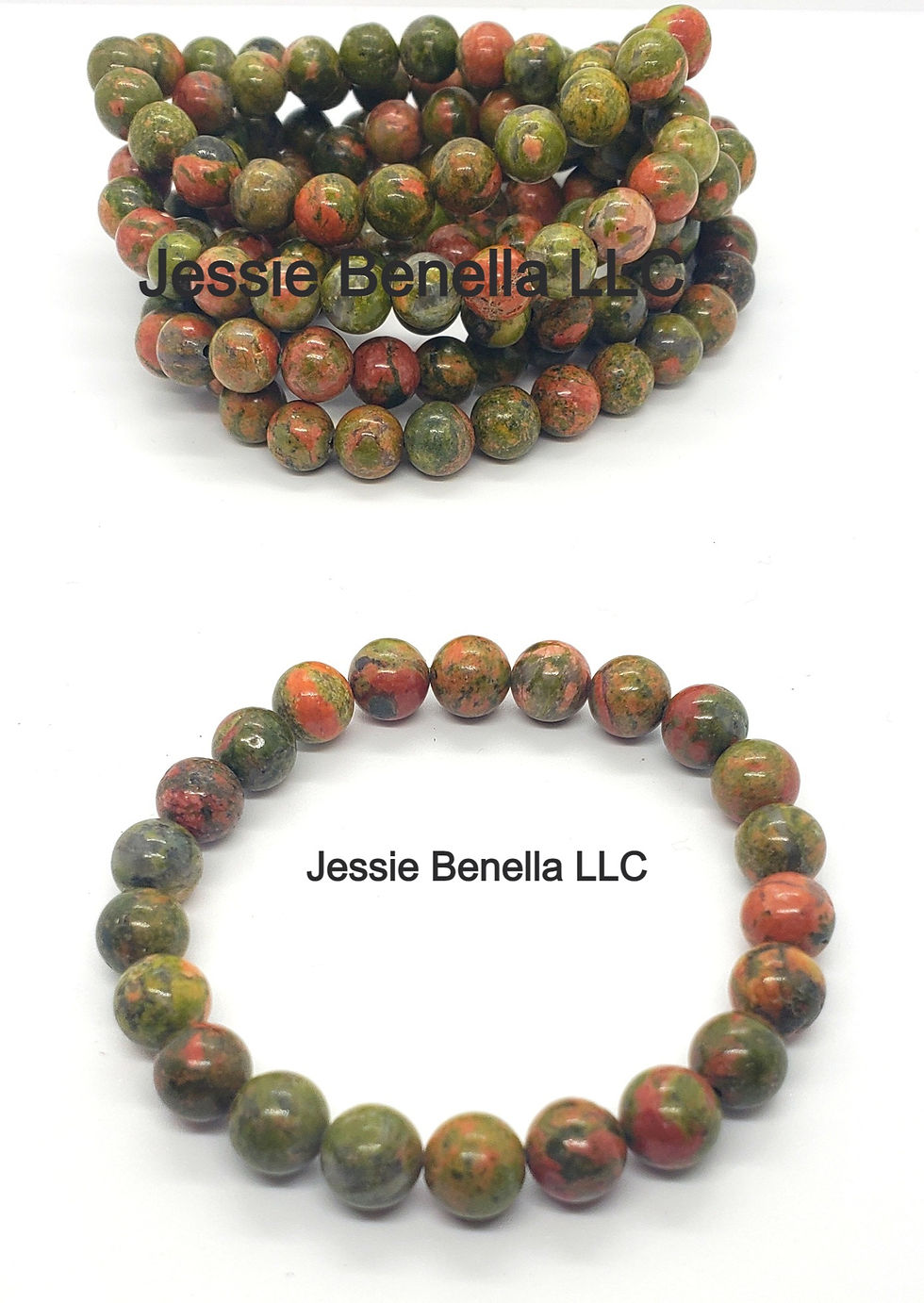 Thumbnail: Zimbabwe Unakite Bracelet