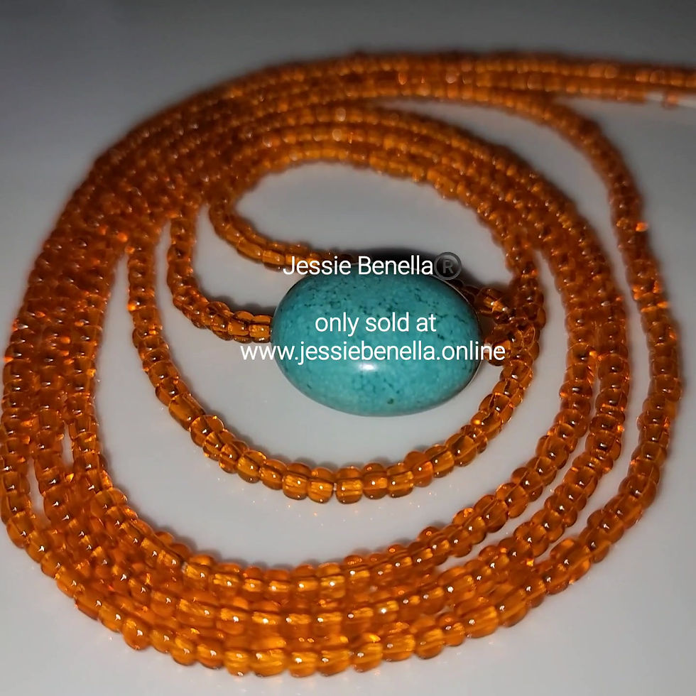 Thumbnail: Turquoise Vibrancy Waist Bead