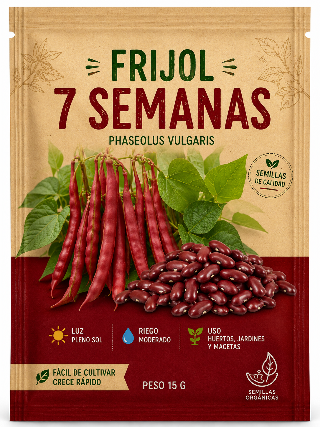 Frijol 7 Semanas Semillas-Seeds