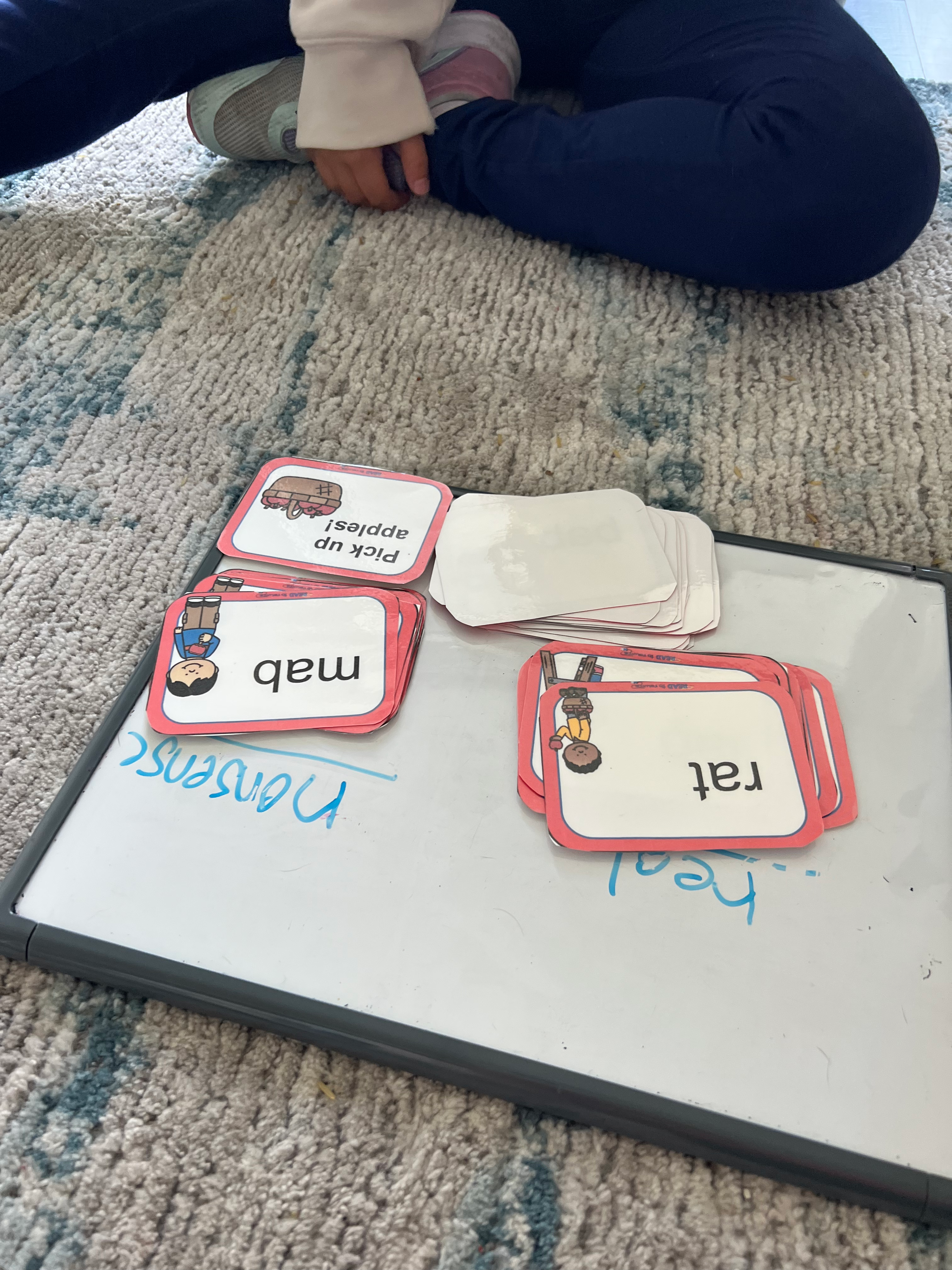 Editable Word Cards for Apple Pick-Up