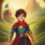 A victorious child hero in an imaginative story.jpg