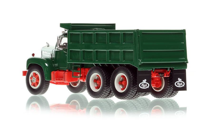 Thumbnail: Mack B61 Tandem Axle Dump Truck- Green over Red
