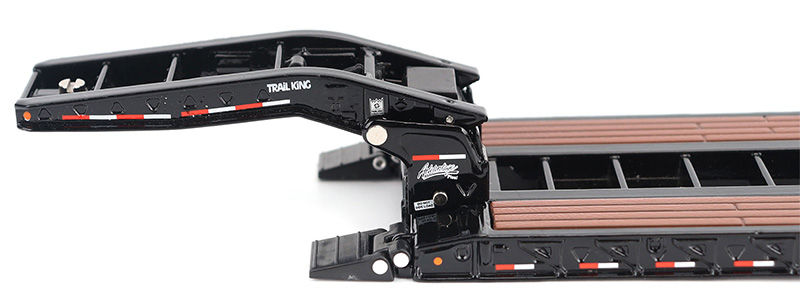Thumbnail: Trail King TK120 Hydraulic Gooseneck Lowboy Trailer in Black - Regular Ver.