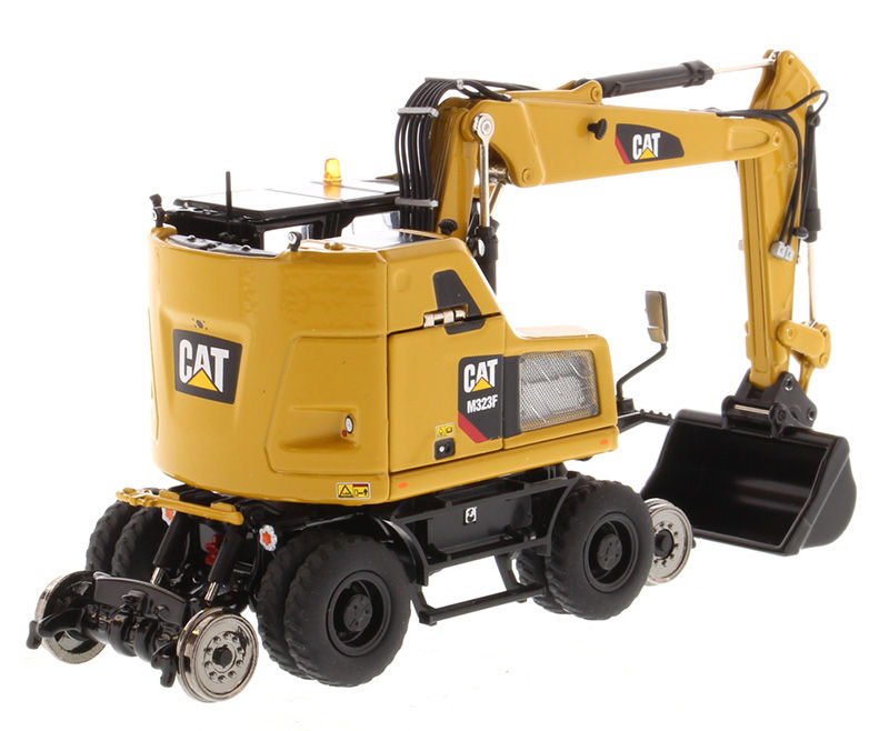 Thumbnail: CAT M323F Wheeled RailRoad Excavator (CAT Yellow)