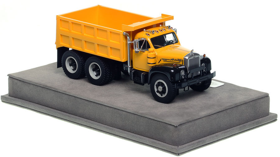 Thumbnail: Mack B61 Tandem Axle Dump Truck- Yellow over Black