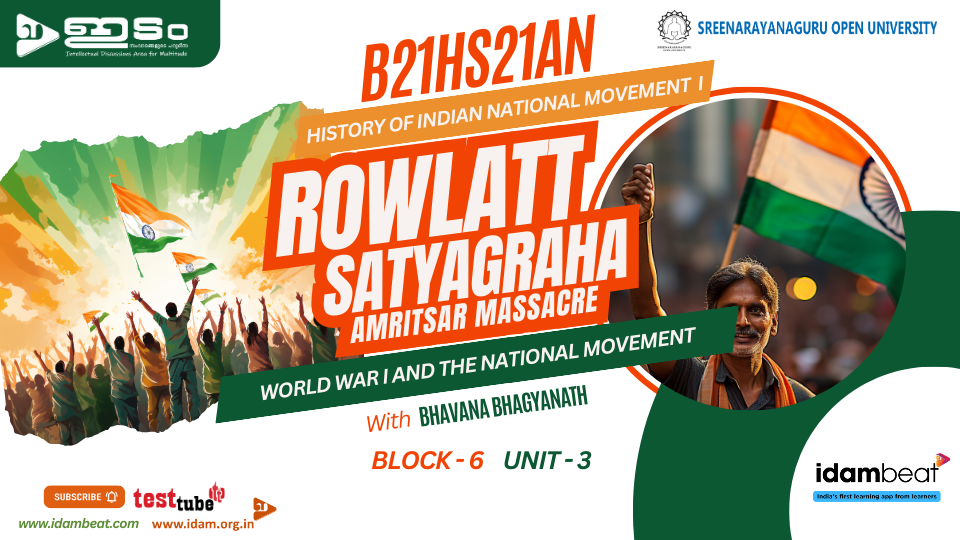 B21HS21AN - HISTORY OF INDIAN NATIONAL MOVEMENT  I B6U3 (NOTES)
