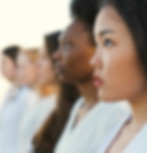 Women with glowing, clear, bright skin from using medical-grade skincare.