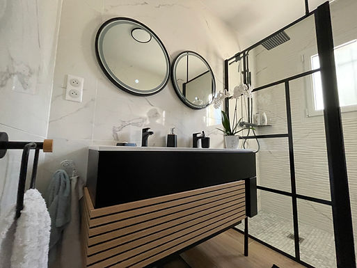 Paroi de douche et receveur