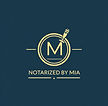 Notarized by Mia logo for mobile notary and loan signing agent service in Riverside County