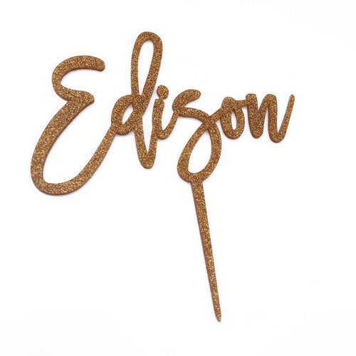 Custom Name Cake Topper poshtoppers