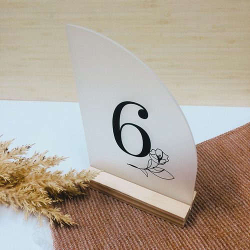 Acrylic Table Numbers | Posh Toppers