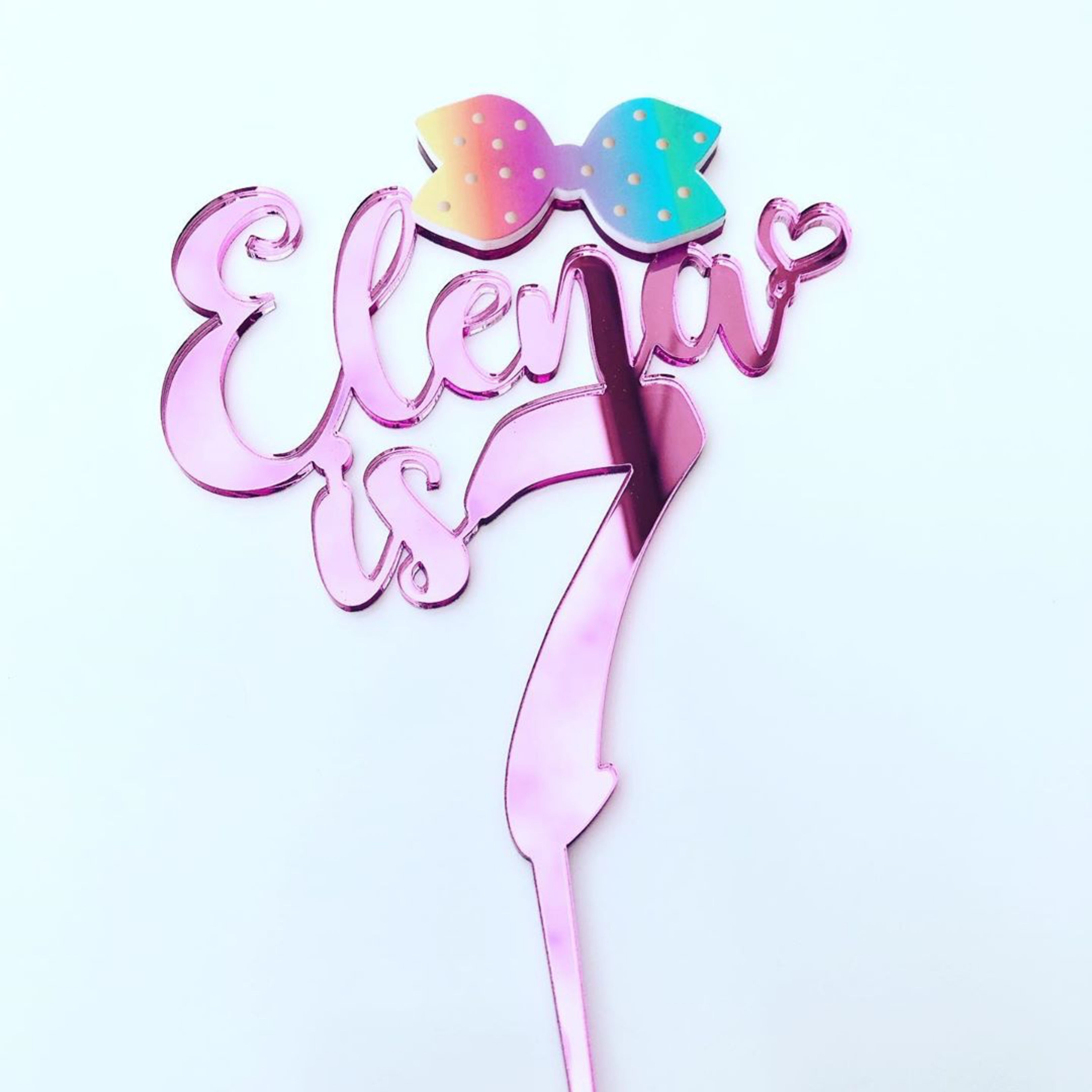 Jo Jo Bow - Birthday Cake Topper