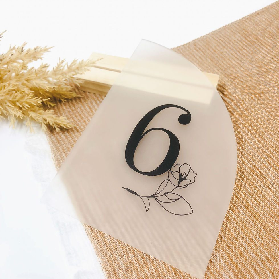 Thumbnail: Table Number - FLORAL SAIL - PACKS - Number 6