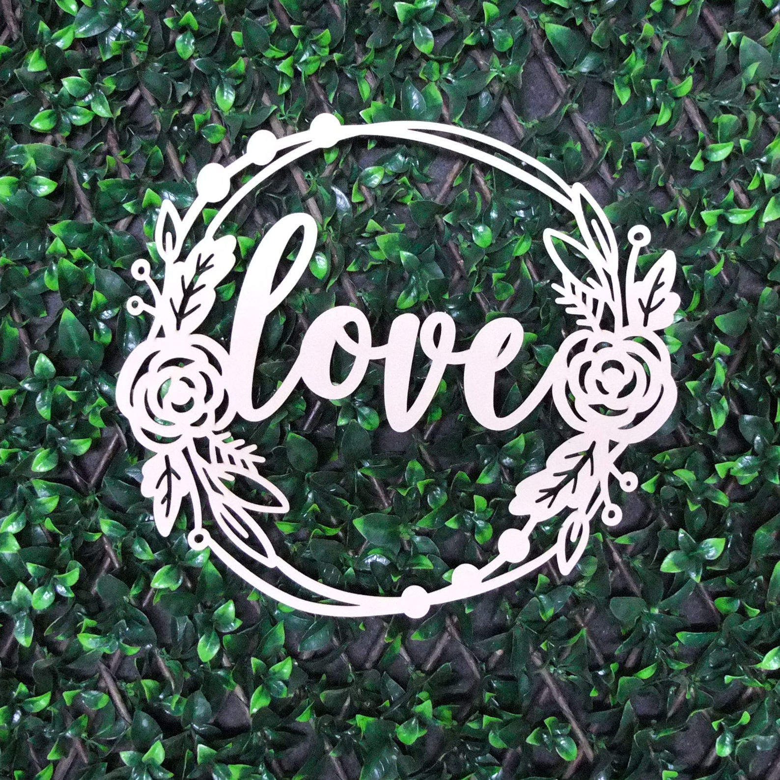 Love - Acrylic or Wooden Hoop Sign