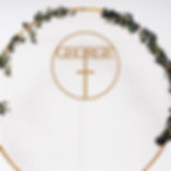 Cross with Name - Wooden Hoop