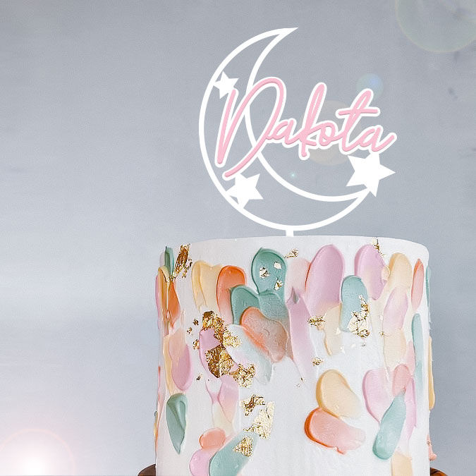 Thumbnail: Celestial Cake Topper - Personalised - Spatula Cake