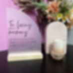 In loving memory - Sail Acrylic Table Sign