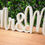 Thumbnail: Mr&Mrs  - White Wedding Signs