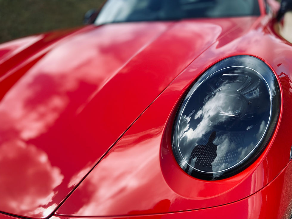 Red Porsche 911 Targa