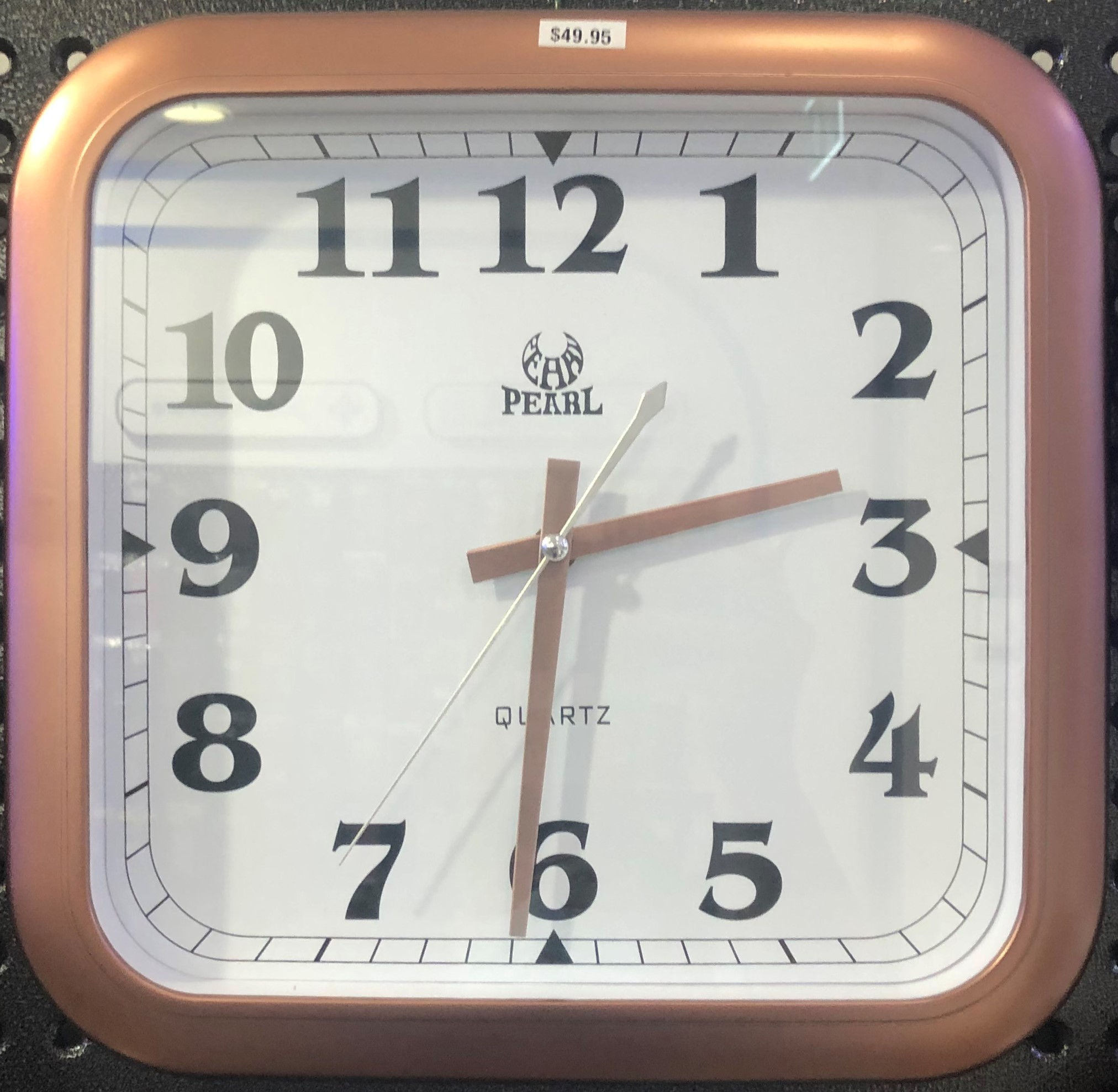 Rose Gold Clock