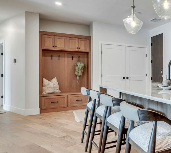 Rift White Oak Entry Cabinetry