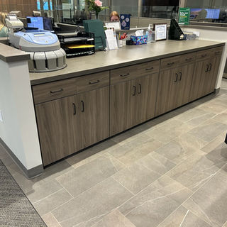 Plastic Laminate Bank Casework