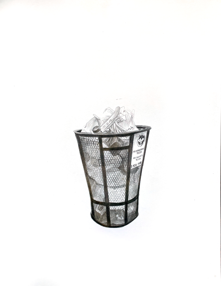 Silverpoint Trashcan No 2